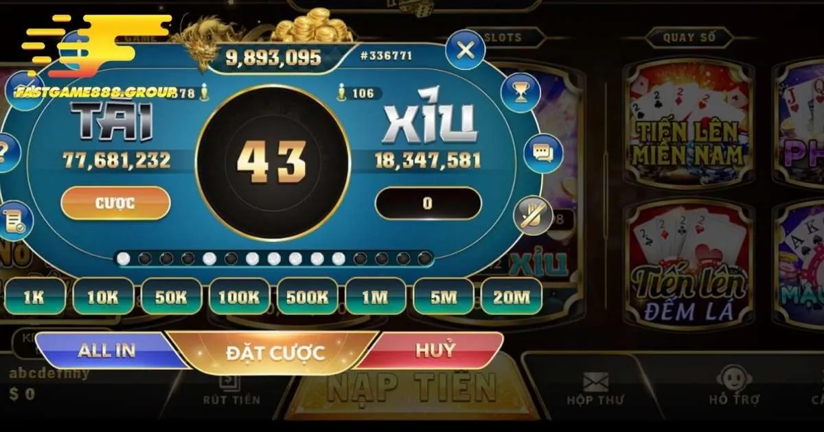 Ưu điểm vượt trội chỉ có tại tài xỉu Fastgame888